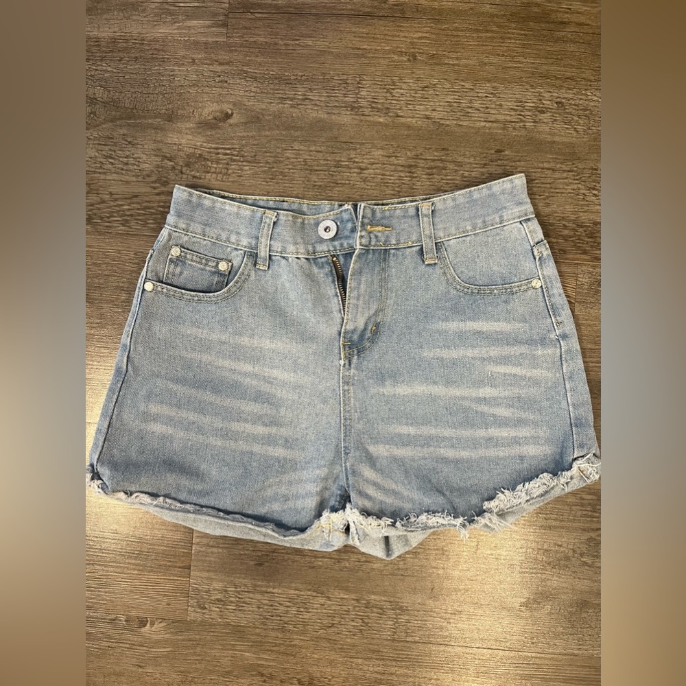 High Rise denim shorts